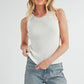 White Knit Tank