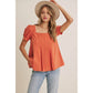 Cayenne Pleated Blouse