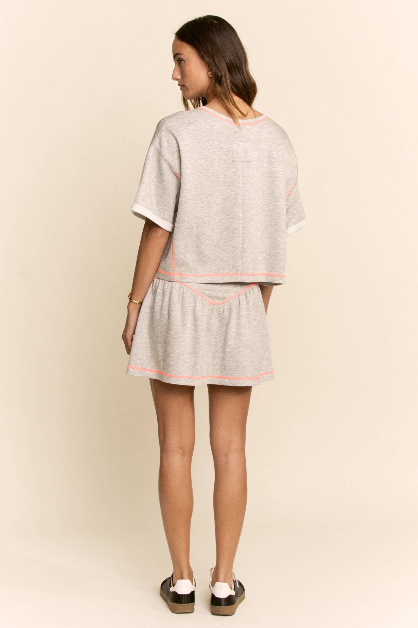Heather Grey Skort Set