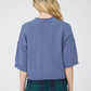 EXPOSED SEAM DROP SHOULDER SHORT SLEEVE PULLOVER : CHOCOLATE BROWN