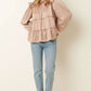 Stone Satin Tier Blouse