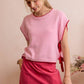 CHRISTMAS RHINESTONE RIBBON TRIM HOLIDAY VELVET MINI SKIRT: PINK / S