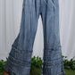 Flared Ruffle Denim