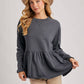 Ash Peplum Sweatshirt