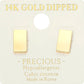 Gold Small Rectangular Stud