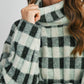 Fall Check Turtleneck Sweater - BMW7532: TAUPE MULTI / S