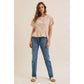 Salmon Stripe Peplum