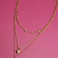 Square Bow Charm Necklace