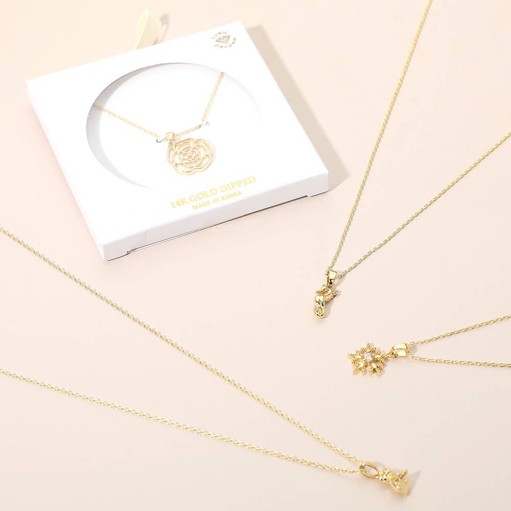 Gold Tree Pendant Necklace