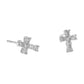 Mini Stud Cross Earrings