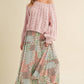 Mint Pink Patchwork Skirt
