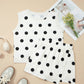 LAS Ribbed Trim Polka Dot Tank Split Mini Skort Set(S-4X): Pink / Missy / M