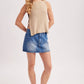 Beige Ribbed Tie Tank