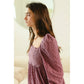 Violet Eyelet Top