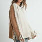 Crew Neck Long Sleeve Pullover Sweater - BMW7587: TAUPE MULTI / L