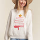 LESW3436- X-MAS TREE ACCENT SWEATER: IVORY / S-M-L(2-2-2)
