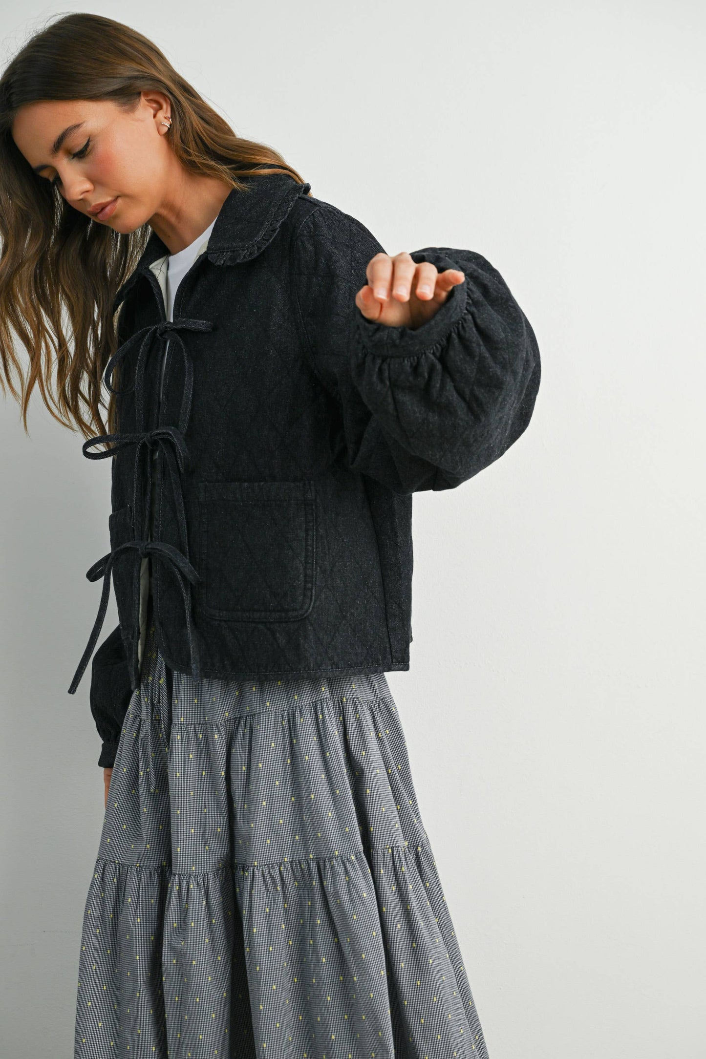 Black Quilted Jacket