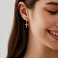 18K STAINLESS STEEL WATERPROOF TARNISH FREE HOOPS | 40E365: Silver