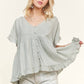 Sage Button Down Blouse