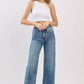 High Rise Slim Wide Jeans
