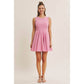 Orchid Pink Flare Mini Dress