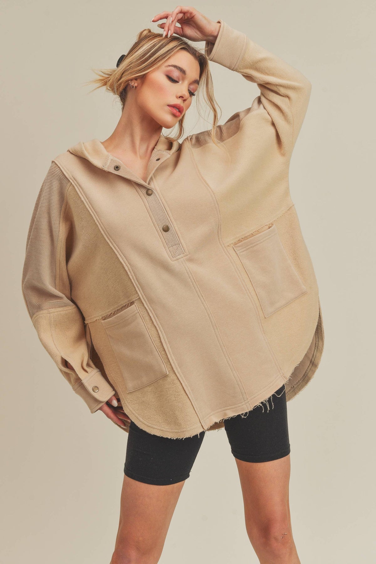 545AK Dove Pullover 5: Oat / S / Outerwear