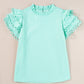 Mint Green Frilled Blouse