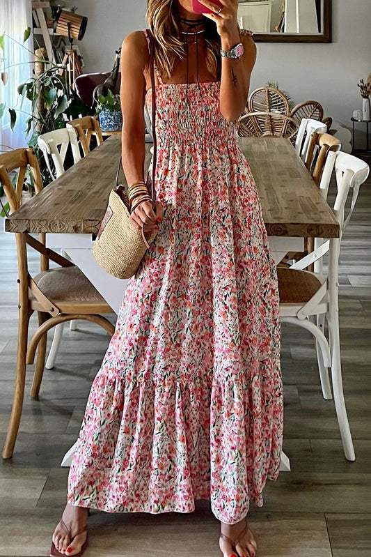 Floral Ruffled Maxi Dress