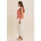 Terracotta Ruffle Blouse