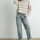 Fall Check Turtleneck Sweater - BMW7532: TAUPE MULTI / M