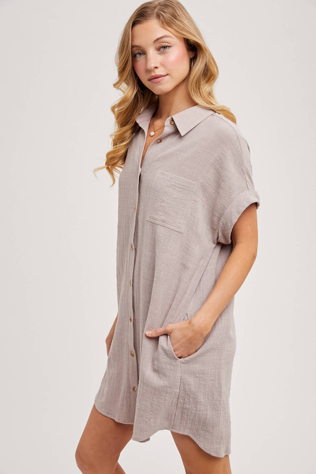 Mushroom Button Up Dress