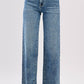 High Rise Slim Wide Jeans