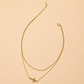 18K STAINLESS STEEL TARNISH FREE CROSS NECKLACE | 40NK9614: GOLD