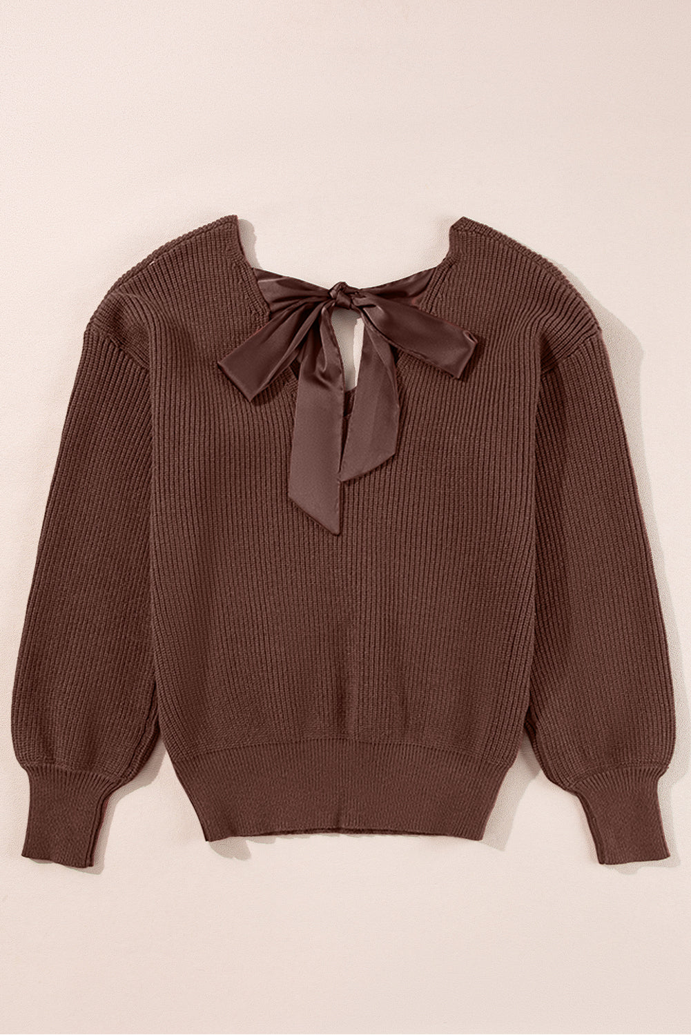 Coffee Knot Back Sweater