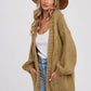 Olive Chunky Cardigan