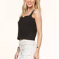 Black Crochet Knit Tank