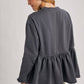 Ash Peplum Sweatshirt