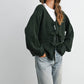 Knot Front Long Sleeve V-Neck Cardigan - BMC7914: TAUPE / M
