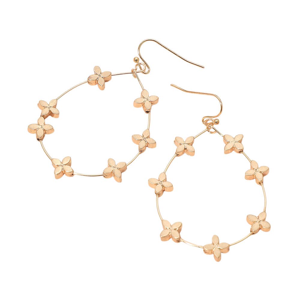 Metal Teardrop Earrings
