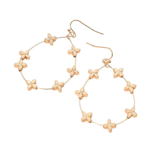 Metal Teardrop Earrings