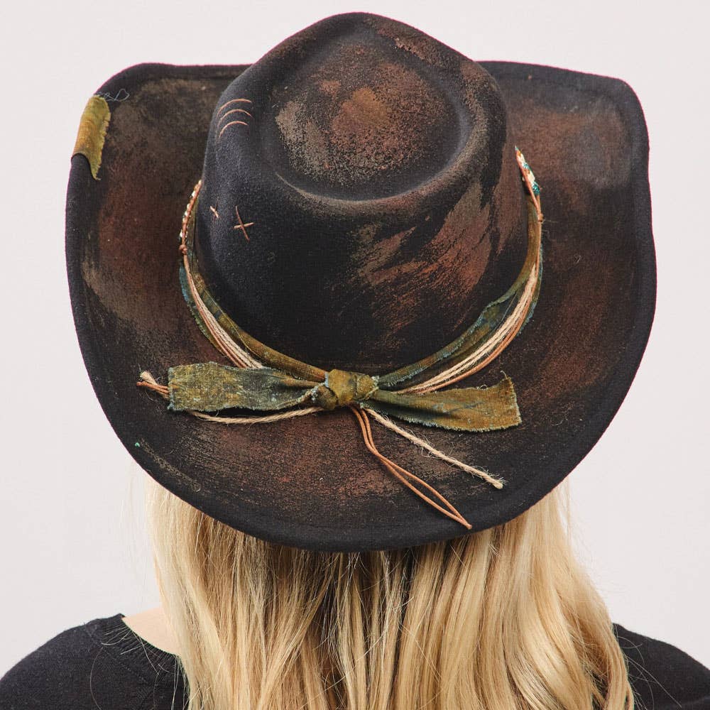 Western Distressed Hat