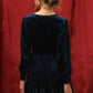 Teal Velvet Mini Dress