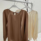 Khaki Satin Longsleeve