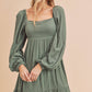 426AK Taya Dress 5: Eucalyptus / S / Dress