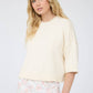 EXPOSED SEAM DROP SHOULDER SHORT SLEEVE PULLOVER : CHOCOLATE BROWN