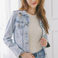 Light Fray Hem Jacket