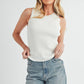 White Knit Tank