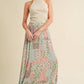 Mint Pink Patchwork Skirt