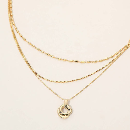 Layered Pendant Necklace