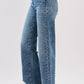 High Rise Slim Wide Jeans